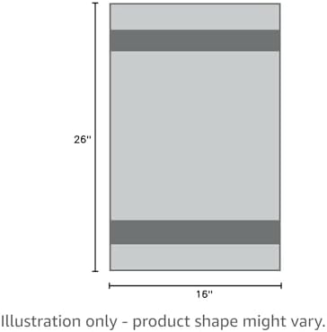 KitchenAid Albany Kitchen Towel 8-Pack Set, Charcoal Grey/White, 16"x26" - Image 5