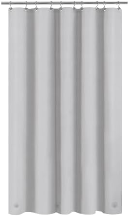 Barossa Design 54W x 78H Stall Shower Curtain Liner Silver Gray - Image 7