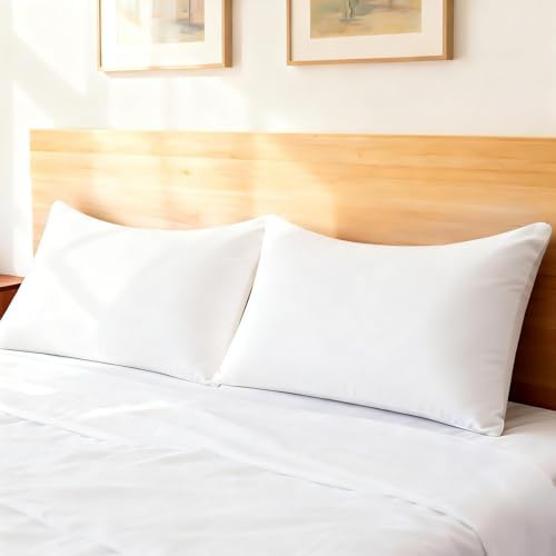 Cooling Curved Queen Pillow Case for Sider Sleeper Breathable Cool Silky Soft Pillow Cover with Zipper for Hot Sleepers,Hair and Skin Friendly,White,1 Pack,20x30IN - Image 7