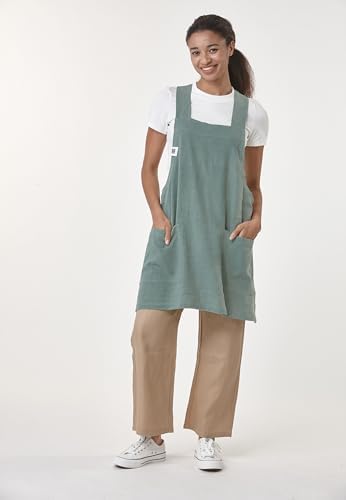Cross Back Smock Apron with Pockets 4292Z - Image 6