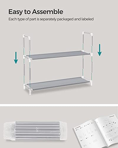 SONGMICS Shoe Rack, 10-Tier Shoe Shelf, Shoe Storage Organizer - Image 6