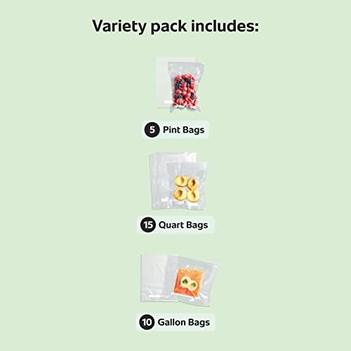 FoodSaver Premium Vacuum Sealer Bags Multisize Variety Pack 30-Count Perfect for Freezer & Pantry Storage Sous Vide Cooking BPA Free - Image 6