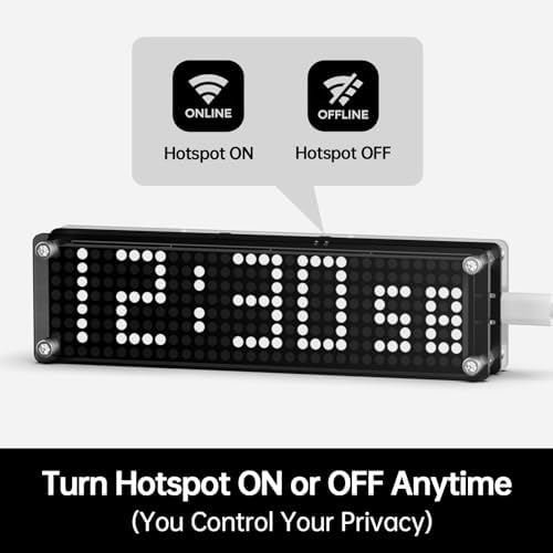 White WiFi Digital Clock with Seconds,Smart Desk Clock with Auto Time Sync, Day & Date,Low Light Silent Clock for Bedroom, Nightstand - Image 6