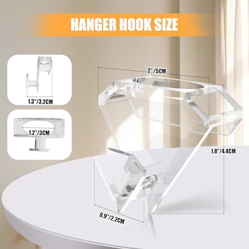 SLMT Space Saving Hanger Hooks 30 Pack, Clear Clothes Hanger Connector Hooks, Dorm Room Essentials, Closet Organizers and Storage (Clear) - Image 6