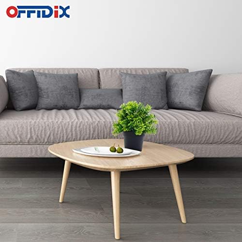 OFFIDIX Artificial Plastic Plants with Pots, Fake Plastic Eucalyptus Plants for Home Office Decoration, Small Faux Plastic Plants for Indoor Decor - Image 6