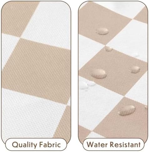Ohocut Beige Checkered Clothes Storage Bins, 100L Large Blanket Storage Bags 3 Pack, Closet Organizers and Storage Containers for Comforters, Bedding, Foldable Organizer with Handle - Image 7