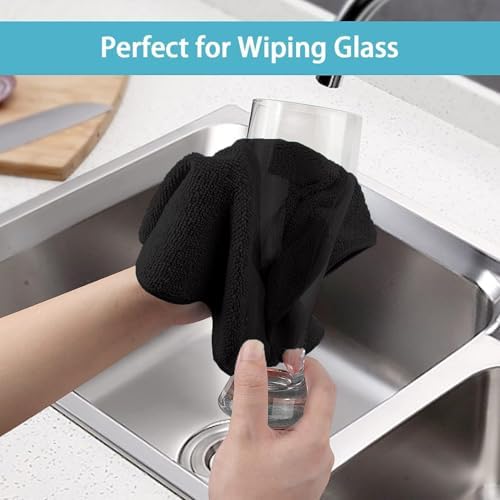 HOMEXCEL 100PK Microfiber Cleaning Cloth, Cleaning Rag for Home, 11.5x11.5 - Image 7