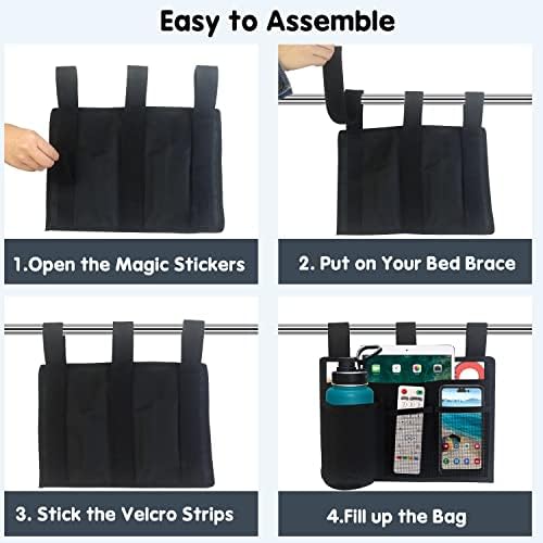 Bedside Storage Caddy, Bunk Bed Storage Bag, Hanging Bedside Organizer - Image 6