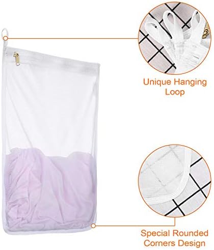 Fine Mesh Laundry Bags for Delicates, 3 Pack (2L+1M) Reusable Wash Bags with Sturdy Zippers, Durable Net Washing Bags for Lingerie, Bra, Sock, Underwear, Baby Clothes, Travel Organizer - Image 6