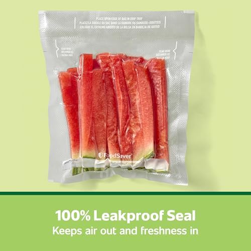 FoodSaver Quart Pre-Cut Vacuum Seal Bags, Easy Use Vacuum Storage Bags, Align to Seal and Tear to Open Vacuum Sealer Storage Bags, 19 Pack - Image 6