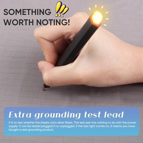 Grounding Sheet Queen Size - 95% Organic Cotton + 5% Pure Silver Fiber, Grounding Sheet Earth Connected Bedding (60"x 80"x 13" Gray) Fitted Earth Sheets with Grounding Cord - Image 7