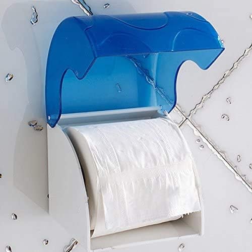 Wall Mounted Waterproof Paper Holder Bathroom Paper Roll Holder (White) - Image 6