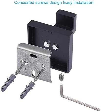 TASTOS Bath Towel Hooks Matte Black, 2 Pack Stainless Steel Robe Coat and Clothes Hook, Heavy Duty Wall Hook for Bathroom & Kitchen, Modern Square Style Wall Mounted (Black) - Image 7