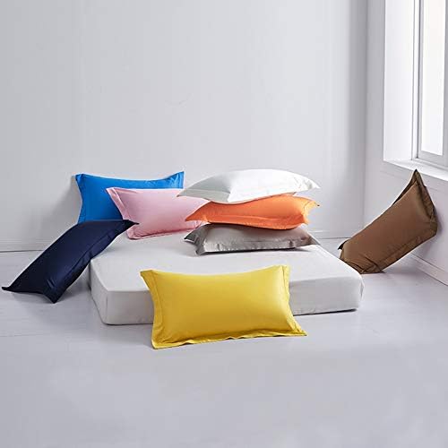 FLXXIE Microfiber European Pillow Shams Set of 2, Orange - Image 6