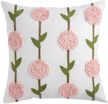 Mud Pie Front Pink Hydrangea Pillow by MudPie
