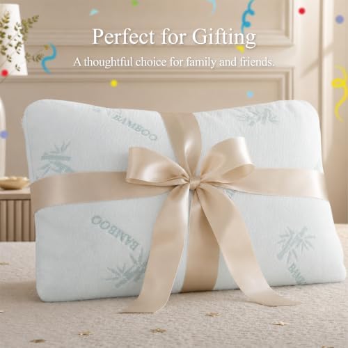 Gusseted Queen Size Bed Pillow 20"X30", Cooling Bamboo Viscose Surface - Image 7