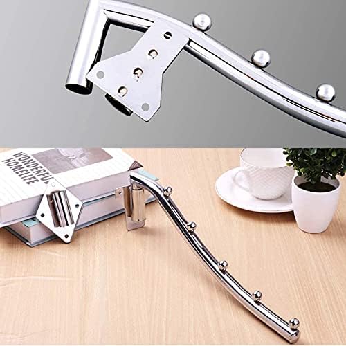 Folding Wall Mounted Clothes Rack, Wall Clothes Hanger Detachable Sturdy Swing Arm Coat Hanger Stainless Steel Clothes Hook Closet Rod Clothing Holder Drying Racks for Bathrooms Laundry Room, 2 Pack - Image 7