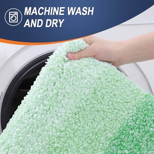 OLANLY Small Bathroom Rugs 24x16, Extra Soft Absorbent Microfiber Bath Rugs - Image 6