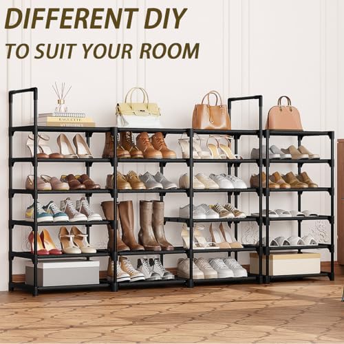 9-Tier Shoe Rack Organizer for 50-55 Pairs, Stackable Large Shoe Stand - Image 6