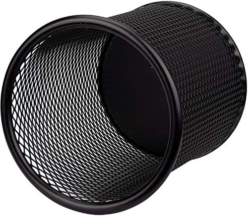 Nicunom 12 Pack Metal Pen Holder Wire Mesh Pen Cup Pencil Holder Pencil Cup for Desk Office Pen Organizer, Black - Image 7