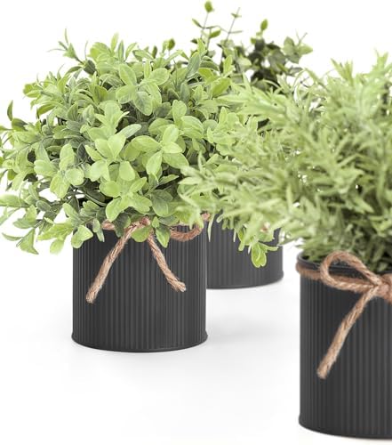 Mkono Small Fake Plants, 3 Pack Faux Plants for Farmhouse Home Decor Indoor - Image 7