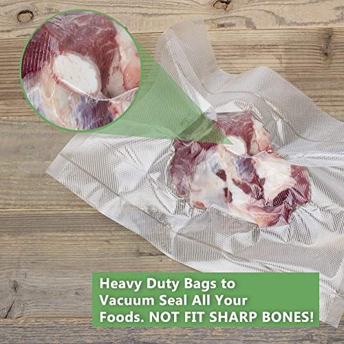 Vacuum Sealer Bags Rolls 2-Pack 11"X50' Commercial Grade BPA Free Double Sides Textured Vacuum Seal Bags Compatible with FoodSaver and Sous Vide Cooking (Total 100 Feet) - Image 6