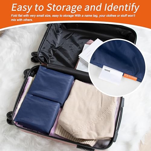 Polecasa Extra Heavy-Duty Laundry Bag with Handles, Navy, 28x36" - Image 7