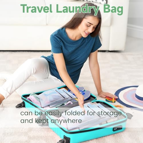 4 Pack Durable Laundry Bags Mesh Wash Bags, With Zipper - Image 6