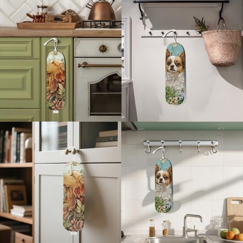 2Pcs Dog Plastic Bag Holder, Wall Mount Grocery Bag Holder - Image 5
