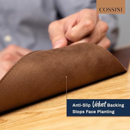 Cossini XL Desk Pad - Large Vegan Leather Desk Mat (17 x 36) - Buttery Smooth Writing, Damage Blocking, Non-Slip, Waterproof - Home Office Computer Desk Protector Blotter Laptop Keyboard Mouse Pad - Image 7