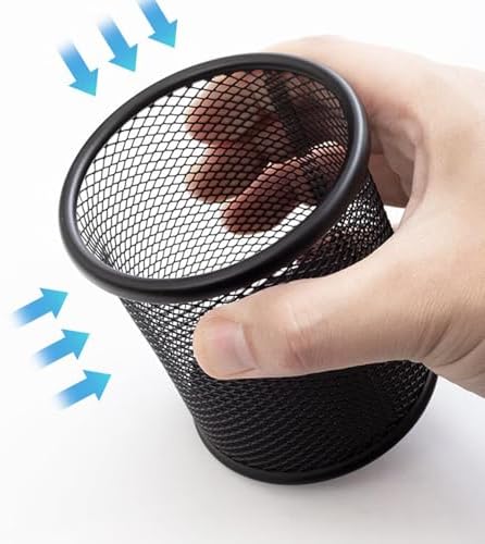 Pen Holder Pencil Organizer Mesh Cup Marker Tape Clip Scissors Container for Office Desk School Student and Teacher - Image 6