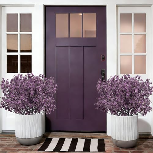 10 Pcs Fake Flowers, Babys Breath Artificial Flowers, Lavender Purple - Image 7