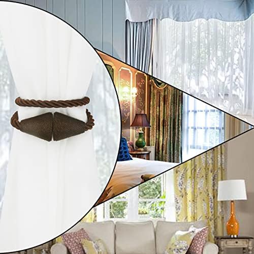 Magnetic Curtain Tiebacks Rope Decorative Holdbacks for Drapes Nieffeiy - Image 6