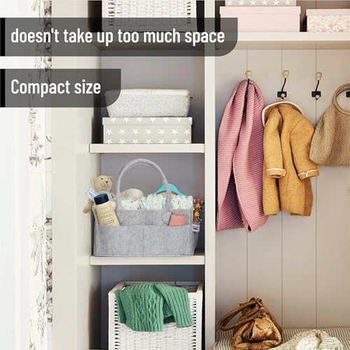 Mr. Pen- Baby Diaper Caddy Organizer, Gray, Medium - Image 6
