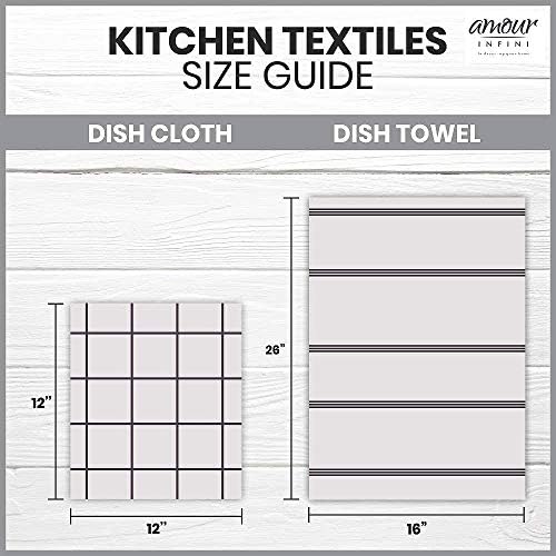 AMOUR INFINI Cotton Kitchen Dish Cloths Set of 8 – Highly Absorbent, Super Soft Premium Terry Cleaning Cloth (12"x12" Inch) Premium Dishcloths for Washing Dishes (Rust) - Image 7