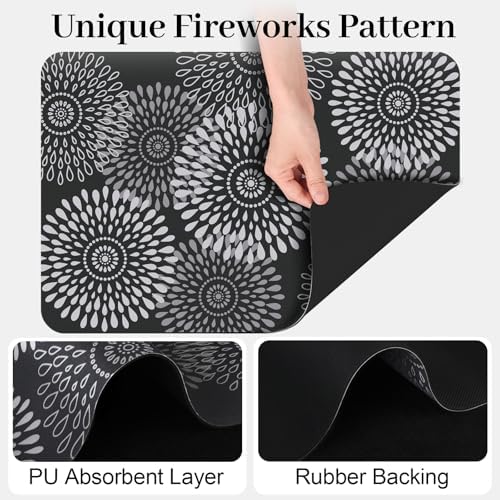 Dish Drying Mat Absorbent Kitchen Counter Mat Rubber Backing Draining Mat - Image 6