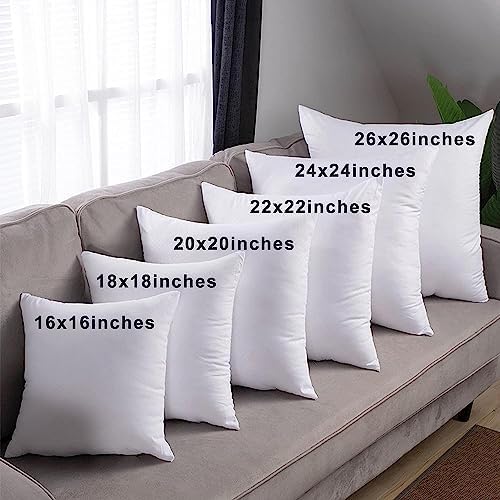 HITO 12x20 Pillow Inserts (Set of 2)- 100% Cotton Covering Down Alternative Throw Pillows White for Couch Bed Sofa - Image 7
