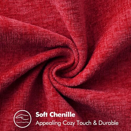 MIULEE Decorative Couch Throw Pillow Covers 18x18 Inch Red 2 Pack - Image 7