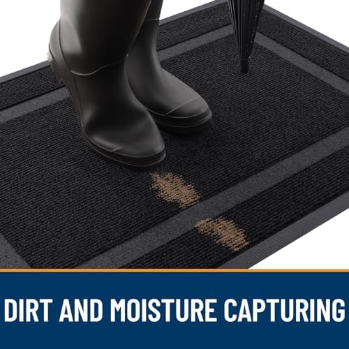 OLANLY Front Door Mat Outside 29.5x17, All-Season Heavy-Duty Rubber Doormat - Image 6