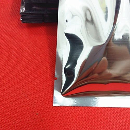PABCK 500 Pack Silver Foil Pouch Open Heat Seal Mylar Bags 2.75x3.9 inch - Image 6