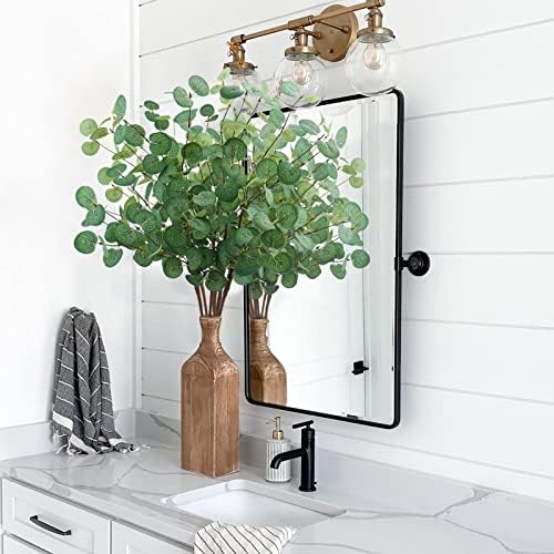 Agusbagli 12 Pcs Artificial Eucalyptus Stems 28'' Tall Faux Eucalyptus Silver Dollar Leaf Branches Greenery Plants Stems Decorations for Vase Home Wedding Centerpieces Floral Arrangements - Image 6