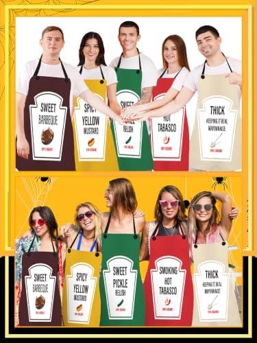 Halloween Condiment Group Costume Spice Condiment Apron - Image 6