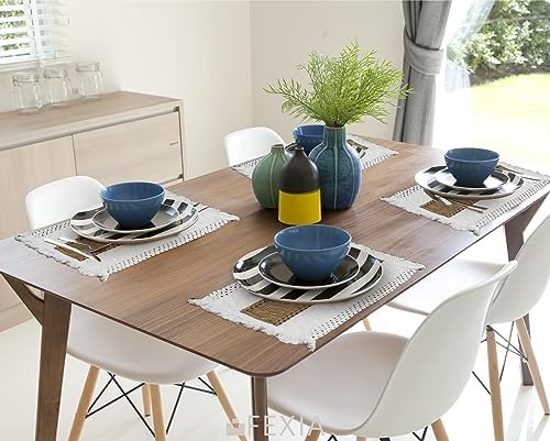 FEXIA Boho Placemats Set of 4, Macrame Table Mats Farmhouse Dining Decor - Image 6