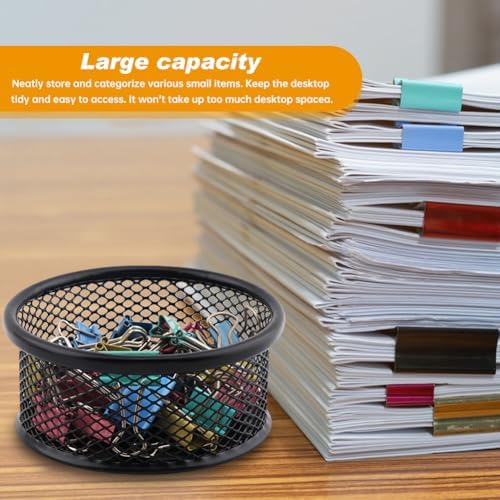 4PCS Paper Clip Holder for Desk With 50PCS Colored Paper Clips - Image 6