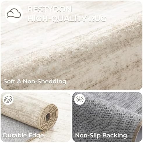 2x7 Runner Rug Non Slip,Washable Hallway Runner Rug,Brown - Image 7