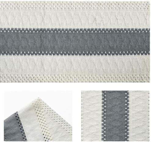 Artoid Mode Dark Grey Farmhouse Rustic Table Runner 12x60 Inch - Image 6