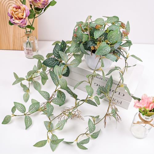 2Pcs Small Artificial Hanging Plant,Fake Trailing Vine Potted Plant - Image 6