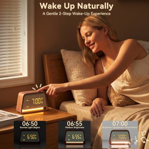 Vivilumens Alarm Clock with White Noise Machine Night Light for Bedroom - Image 6