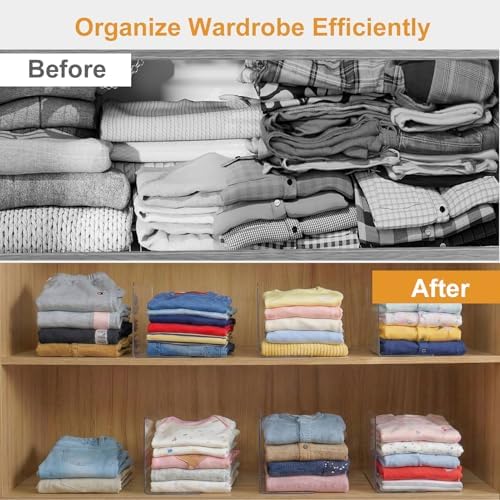SortNStore Shelf Dividers Closet Organization: 6" Tall x 10" Deep (Small) - Image 6