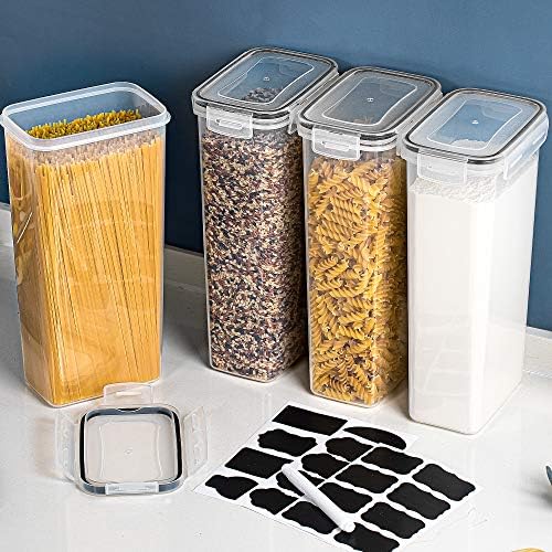 Vtopmart Airtight Food Storage Containers, 4 Pack, 2.8L, Black - Image 6